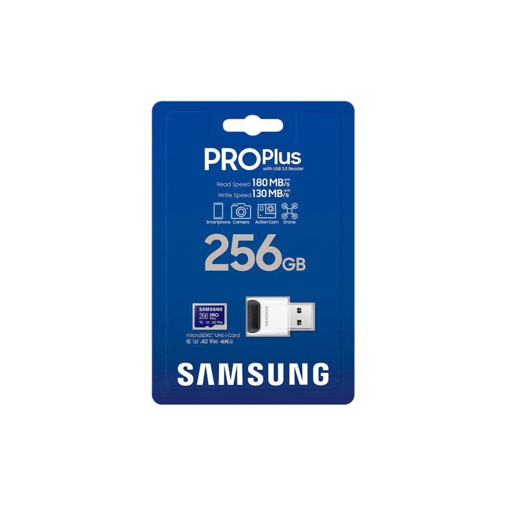 Memory card Samsung SDXC PRO Plus 128GB V30 + USB Adapter - Image 4